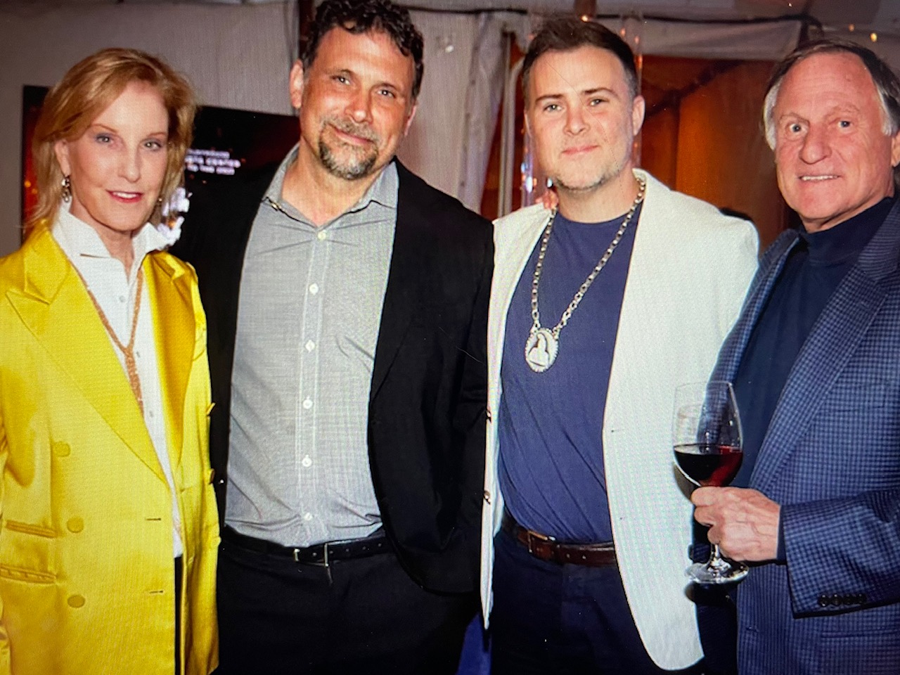 A Stellar Night: Suzanne Worby, FBI star Jeremy Sisto, Doc Cohen, and David Worby celebrate together at the Spring Benefit.