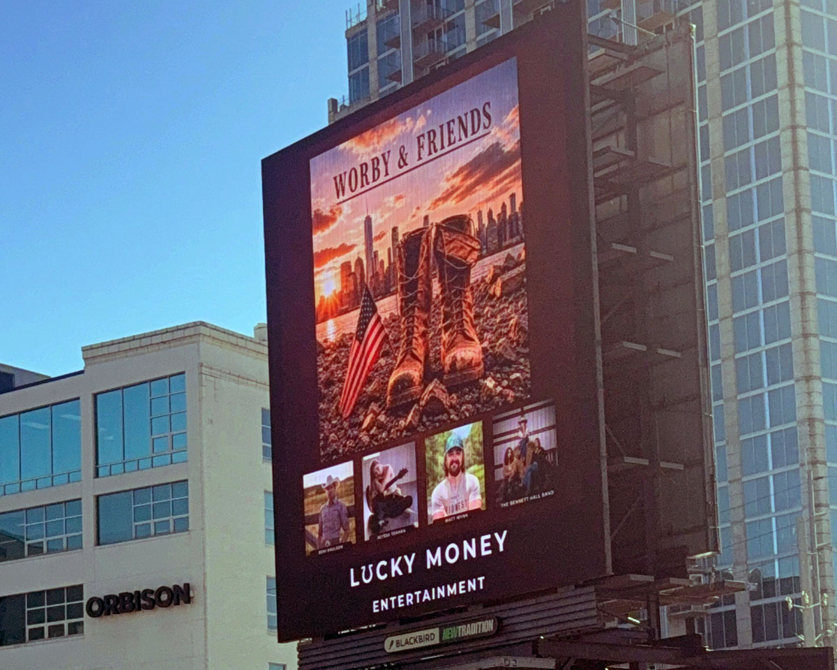 Worby & Friends billboard in Nashville